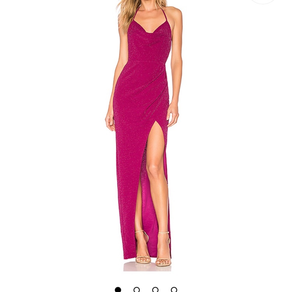 Revolve x Michael Costello Semira Dress in Magenta